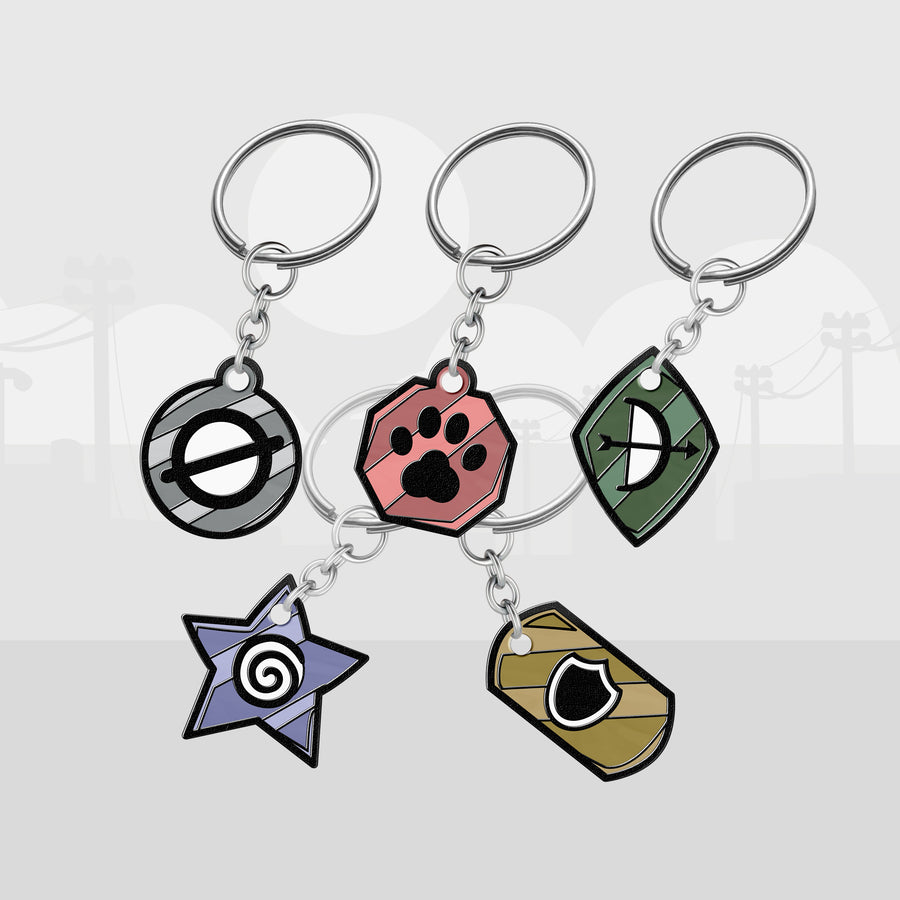Mewgenics Alley Cat Class Collar Keychains