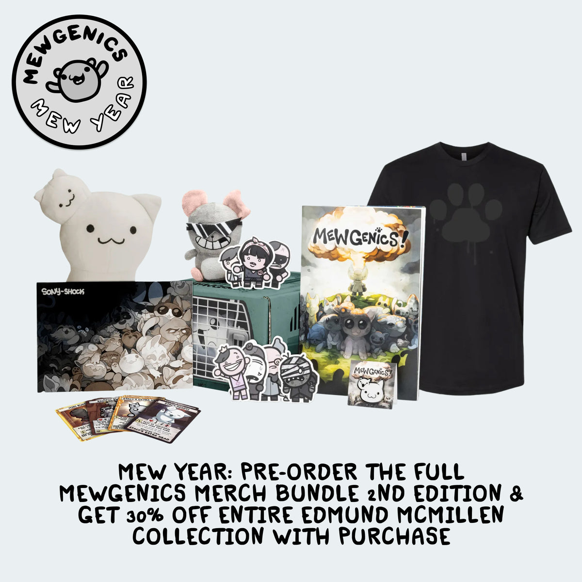 The Full Mewgenics Merch Bundle 2nd Edition