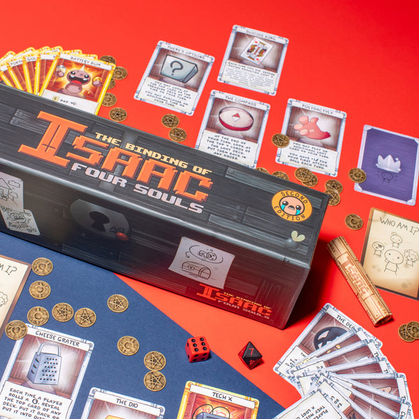 binding of isaac credit card Maestro Media: The Isaac: Four Souls (2nd Edition) - Strategy Game, Officially Licensed, Ages 13+, 1-4+ Players, 30 Min the binding of isaac credit