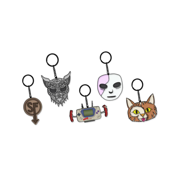 Sally Face Enamel Keychains Set #1 - Maestro Media