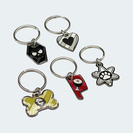 Mewgenics Desert Cat Class Collar Keychains
