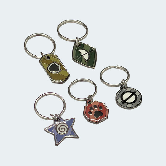 Mewgenics Alley Cat Class Collar Keychains