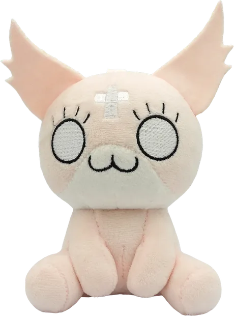 Marshmallow plush keychain and art print